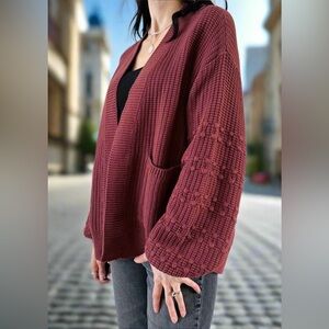JACKSON ROWE | kolana brick cardigan | size medium